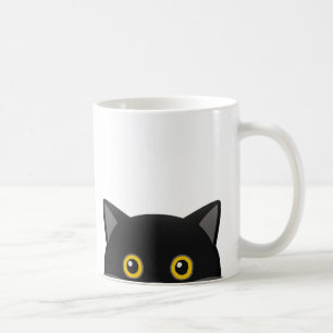MUG CHAT NOIR EN PLEIN CAFÉ MUSIQUE