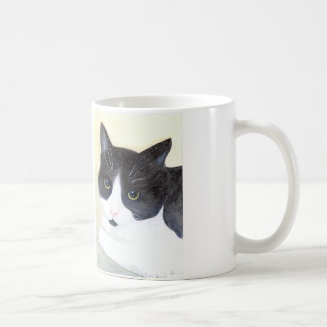 Mug Chat noir et blanc (Droite)