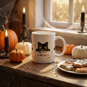 Mug Chat noir mignon Halloween