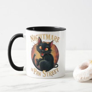 Mug Chat noir où l'horreur rencontre l'Imaginaire