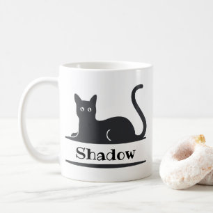 Mug Chat Noir Posé Monogramme