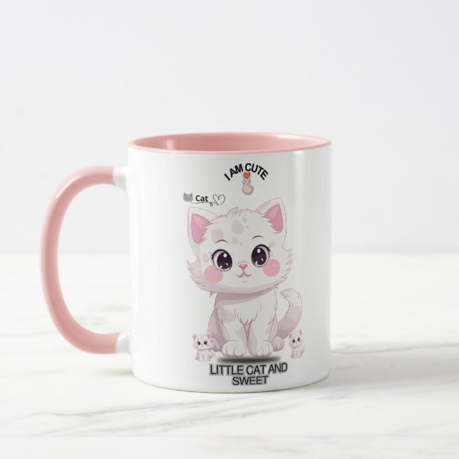 Mug chat offre plaisir mignon (Gauche)