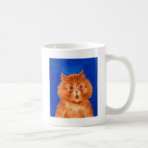Mug Chat orange étonné par Louis Wain