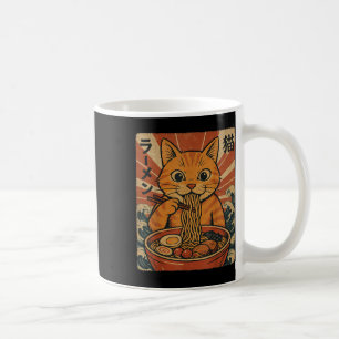 Mug Chat orange Ramen nouilles Anime japonaise Kawaii