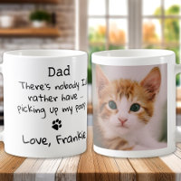 Chat Papa Fête des pères amusante - Photo personna