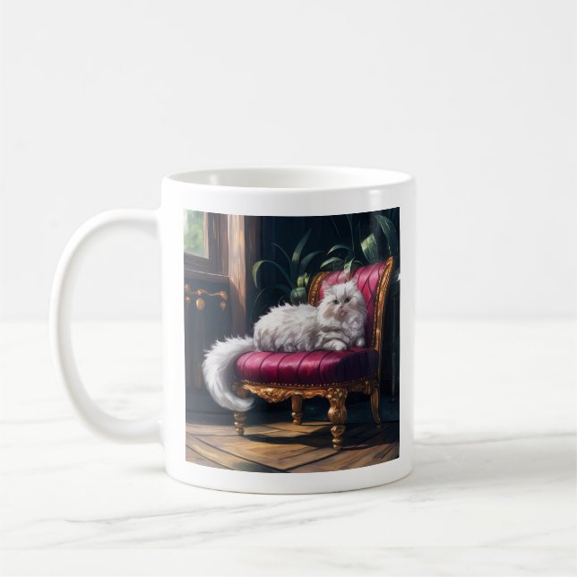 Mug Chat perse blanc (Gauche)