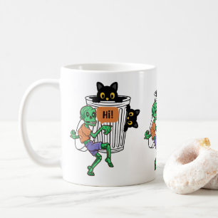 Mug Chat peureux Halloween