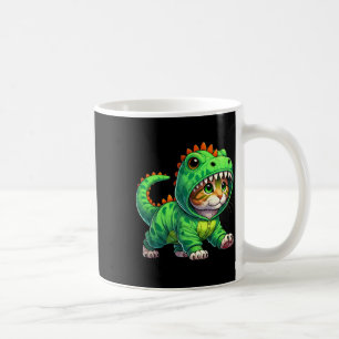 Mug Chat portant un costume de dinosaure Halloween Cos