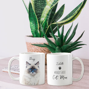 Mug Chat poupée en cercueil sur mesure Meilleur maman 