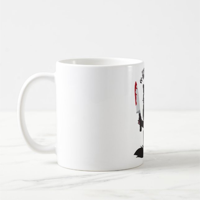 Mug Chat Quel Amusant Chat Noir Chemise Amusant Chat M (Gauche)