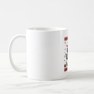 Mug Chat quoi drôle Chat noir poussant Arbre de Noël O