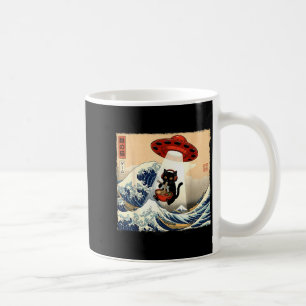 Mug Chat Ramen Japonais Drôle Graphique Ufo Kawaii Cha