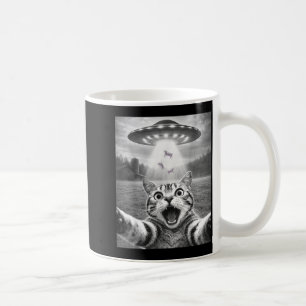 Mug Chat selfie avec un OVNI alien drôle pour hommes f