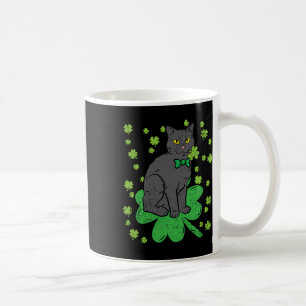Mug Chat Shamrock St Patricks Day 4 Feuille Trèfle Hom