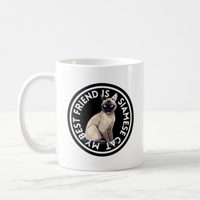 Mug Chat Siamese meilleur ami (Gauche)