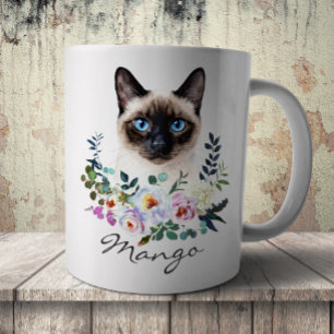 Mug Chat siamois aquarelle
