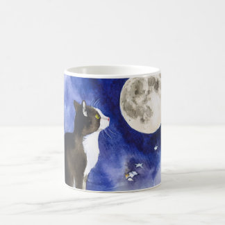 Mug Chat Smoking et Pleine Lune Adorable