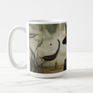 Mug Chat sorcière avec citrouilles