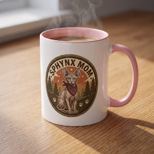 Mug Chat Sphynx Cadeau pour elle Tasse à café Mama