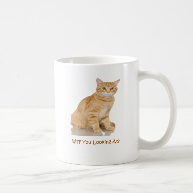 Mug Chat tigré orange (Droite)