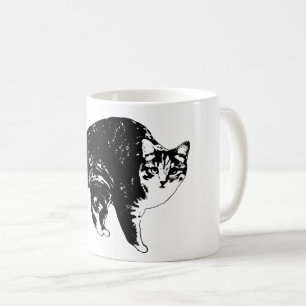 Mug Chat tigré sous les lumières de fête
