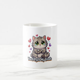 Mug Chat triste, vous avez oublié mes friandises