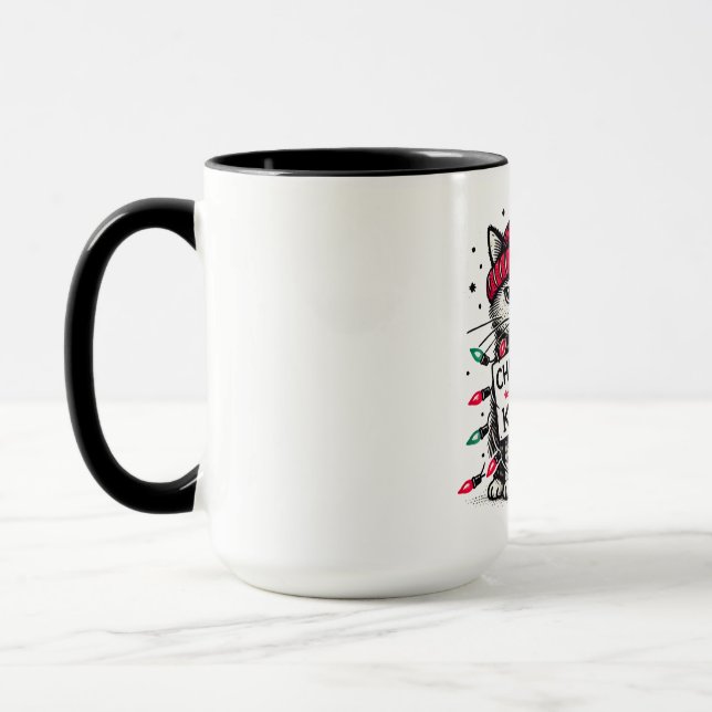 Mug chat tueur d'arbre de noël (Gauche)