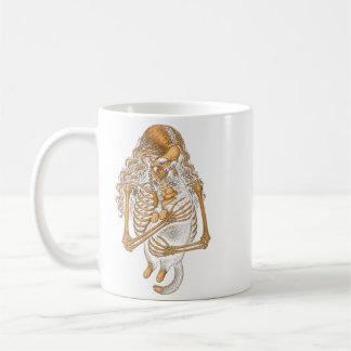 Mug Chat Tuxedo Féminin Squelette Hug Vintage Femme