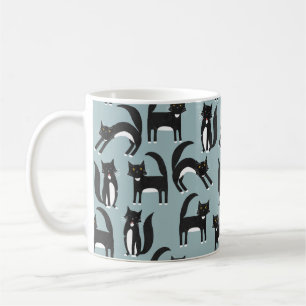 Mug Chat Tuxedo noir et blanc