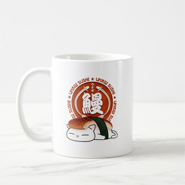 Mug Chat Unagi Eel Sushi (Gauche)