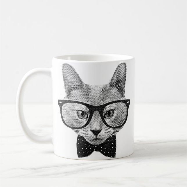 Mug Chat vintage de hippie (Gauche)