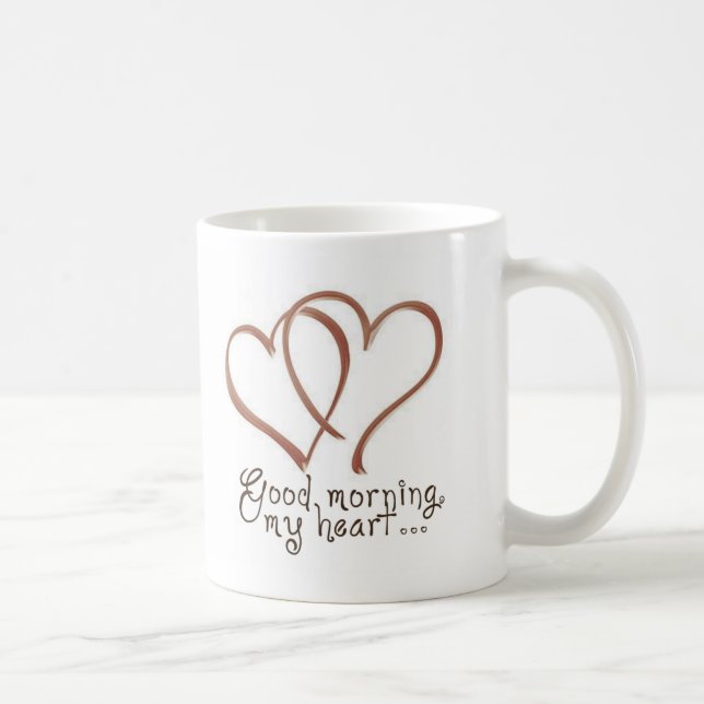 Mug Château - bonjour, mon coeur [avec la citation] (Droite)