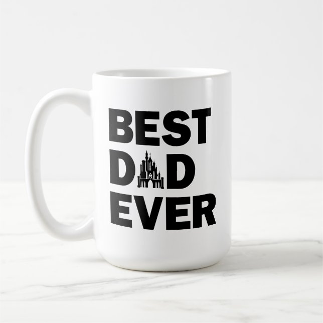 Mug Château de Disney | Meilleur papa (Gauche)