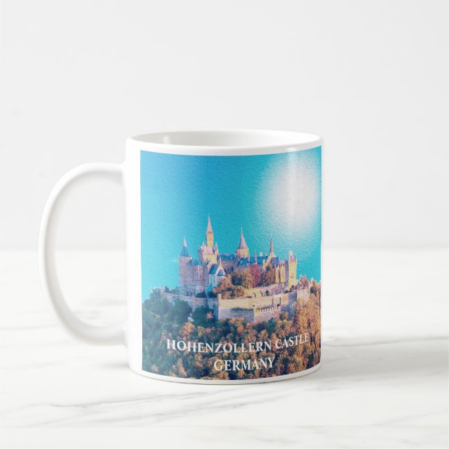 Mug Château de Hohenzollern Allemagne Peinture (Gauche)