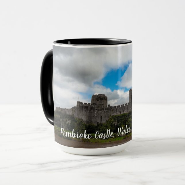 Mug Château de Pembroke, Pembroke, Pembrokeshire, Pays (Devant gauche)
