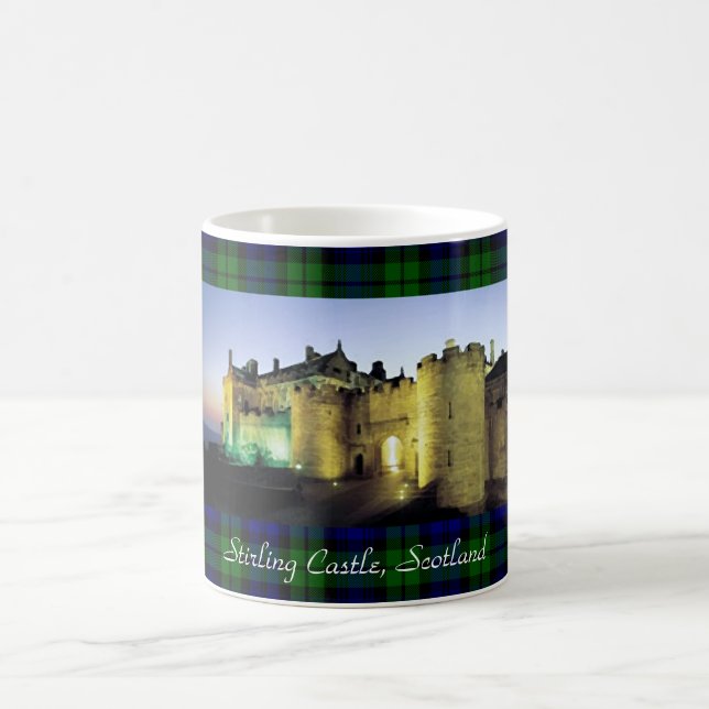 Mug Château de Stirling Frontière Tartan Illuminée (Centre)