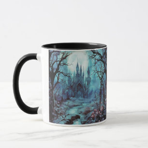 Mug Château gothique et Imaginaire forestier Halloween