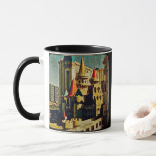 Mug Château médiéval de Grunge