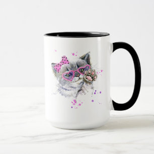 Mug Chaton mignon d'aquarelle