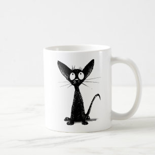 Mug Chaton oriental noir mignon - l'art de l'amoureux