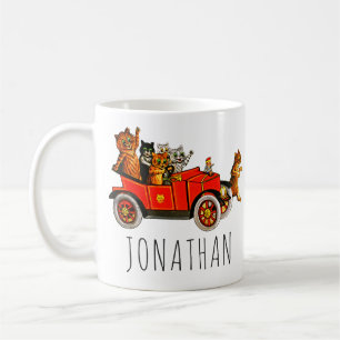 Mug Chatons caricaturaux vintages amusants chatons en 