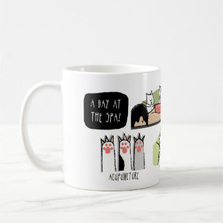 Mug Chats amusants Spa, Massage, Acupuncture, Exfoliat