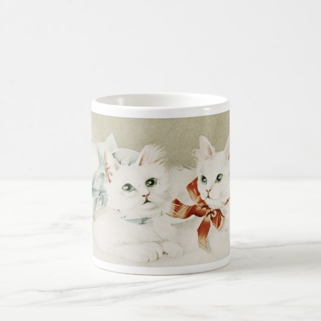 Mug Chats blancs Bleus rouges Basses (Centre)