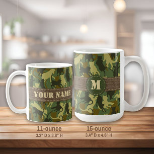 Mug Chats Camouflage Woodland