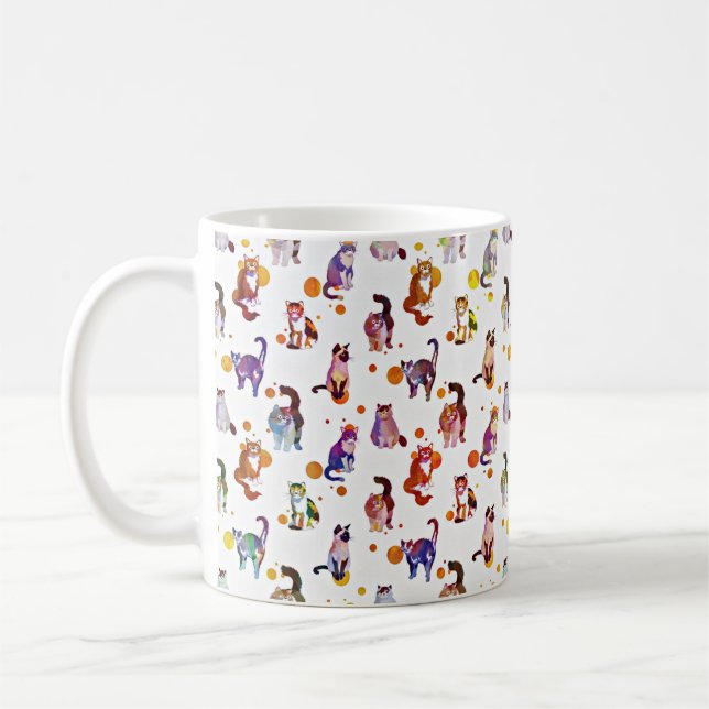 Mug Chats colorés (Gauche)