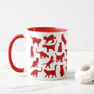 Mug Chats couleur rouge