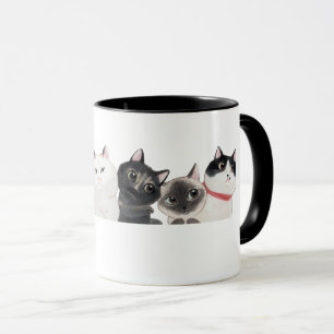 Mug Chats d'aquarelle Kittens Musique