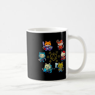 Mug Chats de joueurs de Rpg D20 Dés Drôle Chat Geek Ho