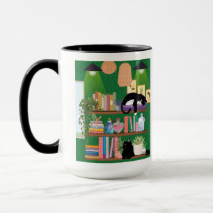 Mug Chats de librairie