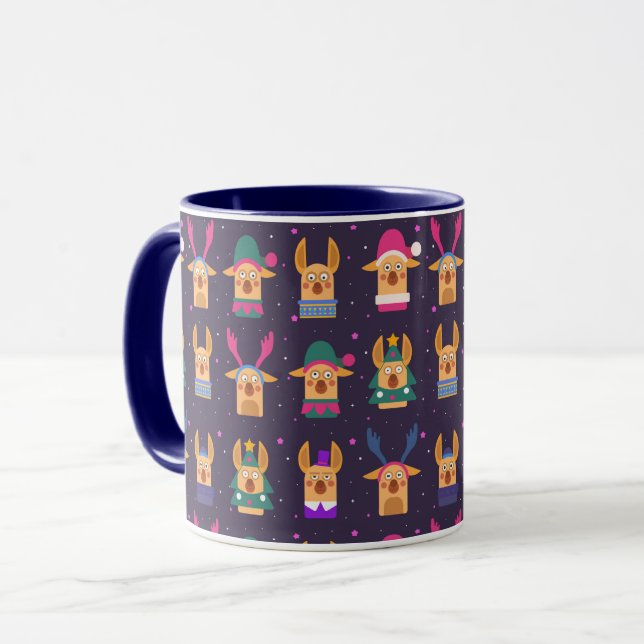 Mug Chats de Noël mignons (Devant gauche)